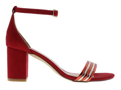 Zapatillas Luna Rosa Color Rojo para Mujer