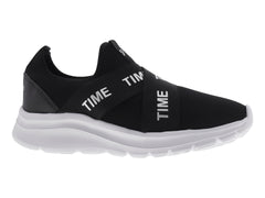 Tenis Sport Time Negro Plata para Mujer