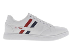 Tenis Sport Time Blanco Marino Rojo para Hombre
