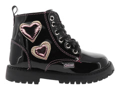 Botas Coloso Charol Negro para Niña