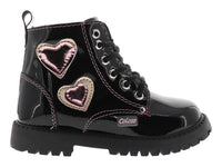 Botas Coloso Charol Negro para Niña