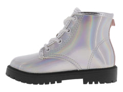 Botas Molekinha Metal Glamour Plata para Niña