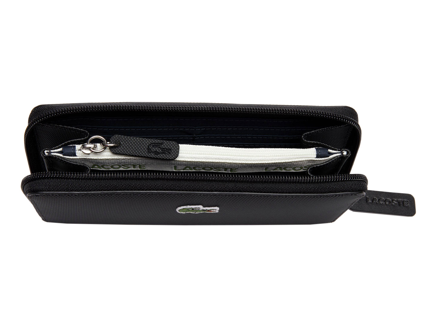Cartera Lacoste Negro Nf2900 Para Mujer