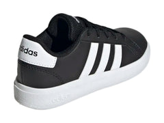 Tenis Adidas Grand Court 2.0 Negro y Blanco para Niño