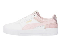Tenis PUMA Carina Patchwork Blanco y Rosa para Mujer