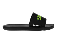 Sandalias Rider Speed Negro Verde para Niño