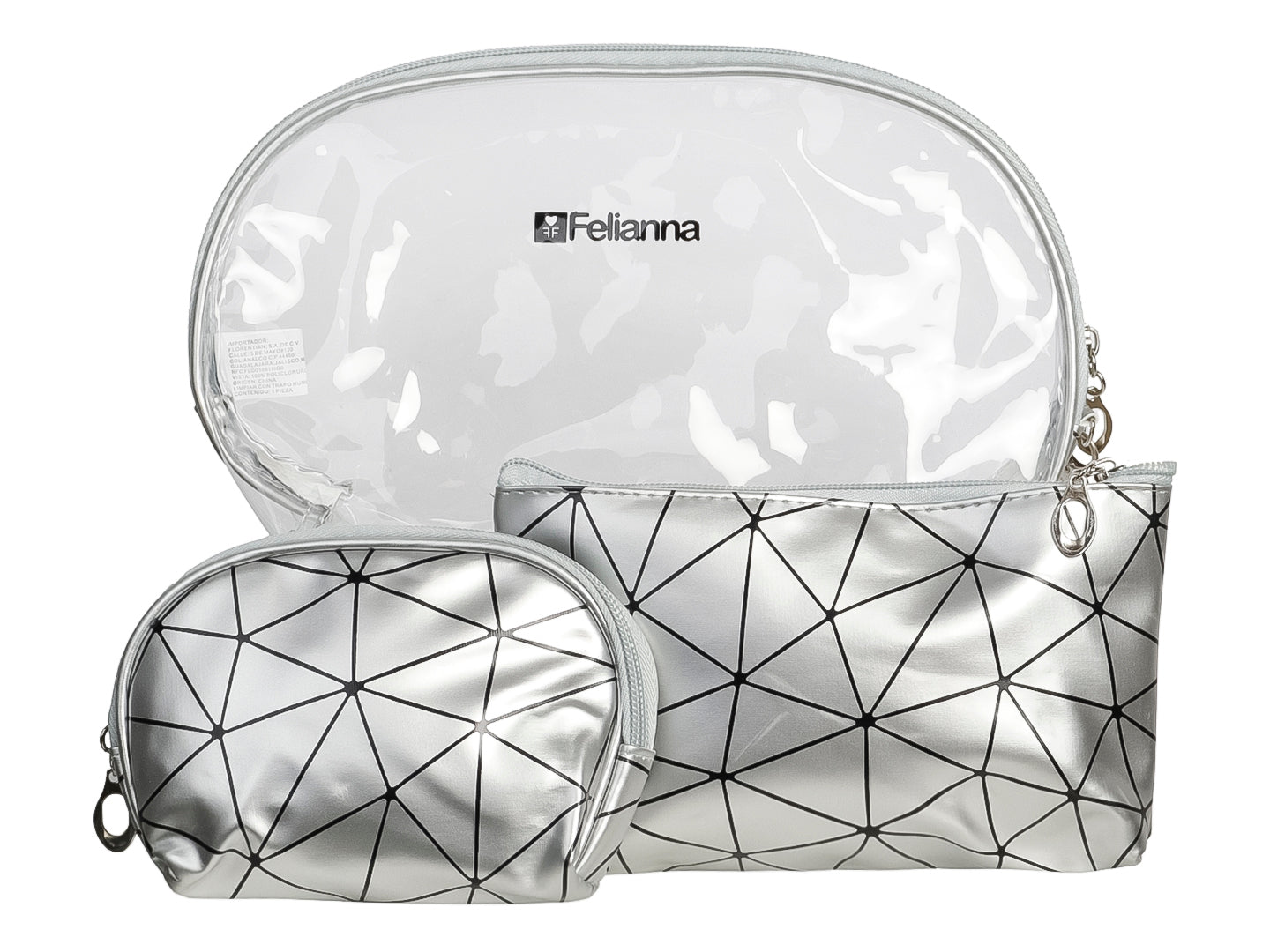 Cosmetiquera Felianna  Plata 6001