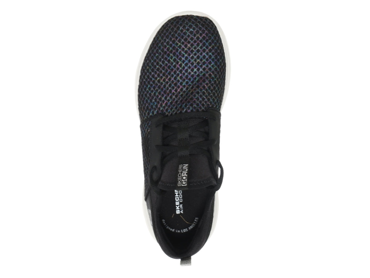 Tenis Skechers Go Run Fast Negro y Plata para Mujer