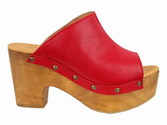 Sandalias Plataforma Klein Rojo para Mujer