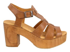 Sandalias de Plataforma Klein Café para Mujer