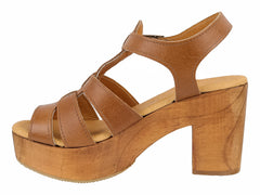 Sandalias de Plataforma Klein Café para Mujer