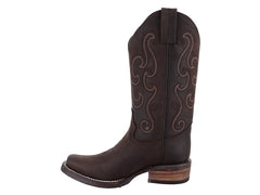 Botas Vaqueras Israel Boots Café para Mujer