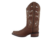 Botas Vaqueras Israel Boots Color Tabaco para Mujer