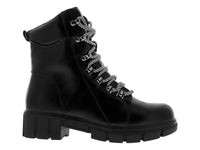Botines Combat Roze Negro para Mujer