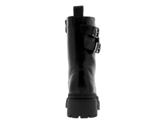 Botines Combat Roze Negros para Mujer