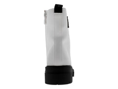 Botines Combat Roze Blanco para Mujer