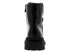 Botines Combat Roze Negros para Mujer