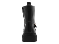 Botines Combat Roze Negros para Mujer