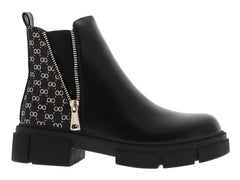 Botines de Plataforma Roze Negros para Mujer