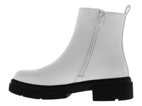 Botines Combat Roze Blanco para Mujer