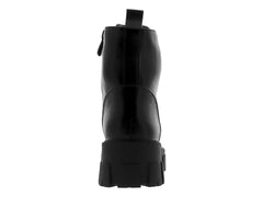 Botines Combat Roze Negro para Mujer