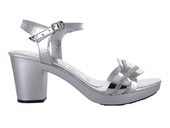 Sandalias de Tacón Roze Plata para Mujer