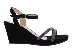 Sandalias Plataforma Roze Negro para Mujer