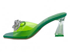 Zapatillas Tacones BSC Shoes Verde para Mujer