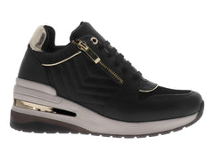 Tenis Casuales Be and Red Negros para Mujer