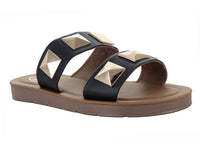 Sandalias CARAY Slide Negro para Mujer