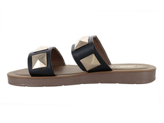 Sandalias CARAY Slide Negro para Mujer