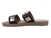 Sandalias CARAY Slide Negro para Mujer