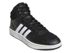 Tenis Adidas Hoops 3.0 Mid Negro y Blanco para Hombre