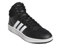 Tenis Adidas Hoops 3.0 Mid Negro y Blanco para Hombre
