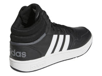 Tenis Adidas Hoops 3.0 Mid Negro y Blanco para Hombre