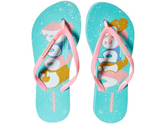 Sandalias Aeropostale Vibes Color Aqua y Rosa