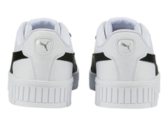 Tenis PUMA Carina 2.0 Blanco, Negro y Plata para Mujer