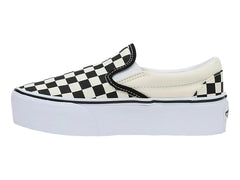 Tenis Vans Classic Slip On Platform Negro y Blanco para Mujer