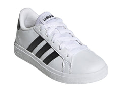 Tenis Adidas Grand Court 2.0 Blanco y Negro para Niño