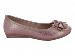 Zapatos Planos Miss Pink Oro Rosado para Niña