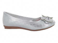 Zapatos Planos Miss Pink Color Plata para Niña