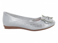 Zapatos Planos Miss Pink Color Plata para Niña