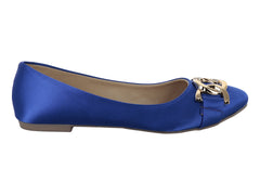 Zapatos Planos Ballerina MELI&ANA Azul Rey para Mujer