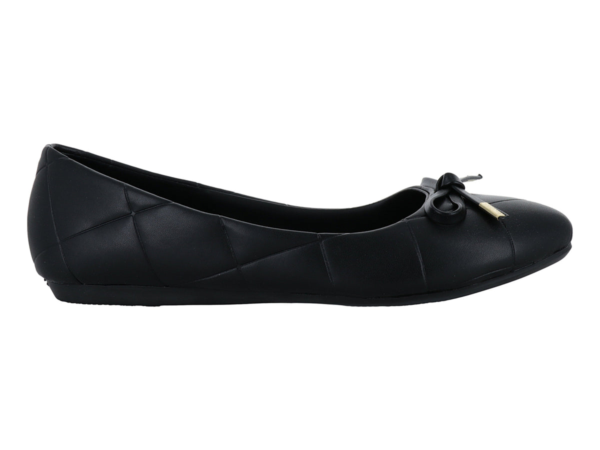 Zapatos Planos Meli&Ana Capitonados Negros para Mujer