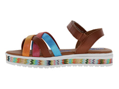 Sandalias Coqueta Color Miel para Niña