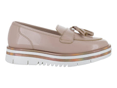 Zapatos Mocasín Coqueta Beige para Niña