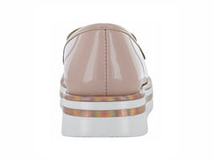 Zapatos Mocasín Coqueta Beige para Niña