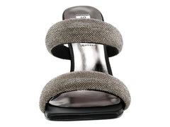 Sandalias de Tacón Steve Madden Negro y Peltre para Mujer