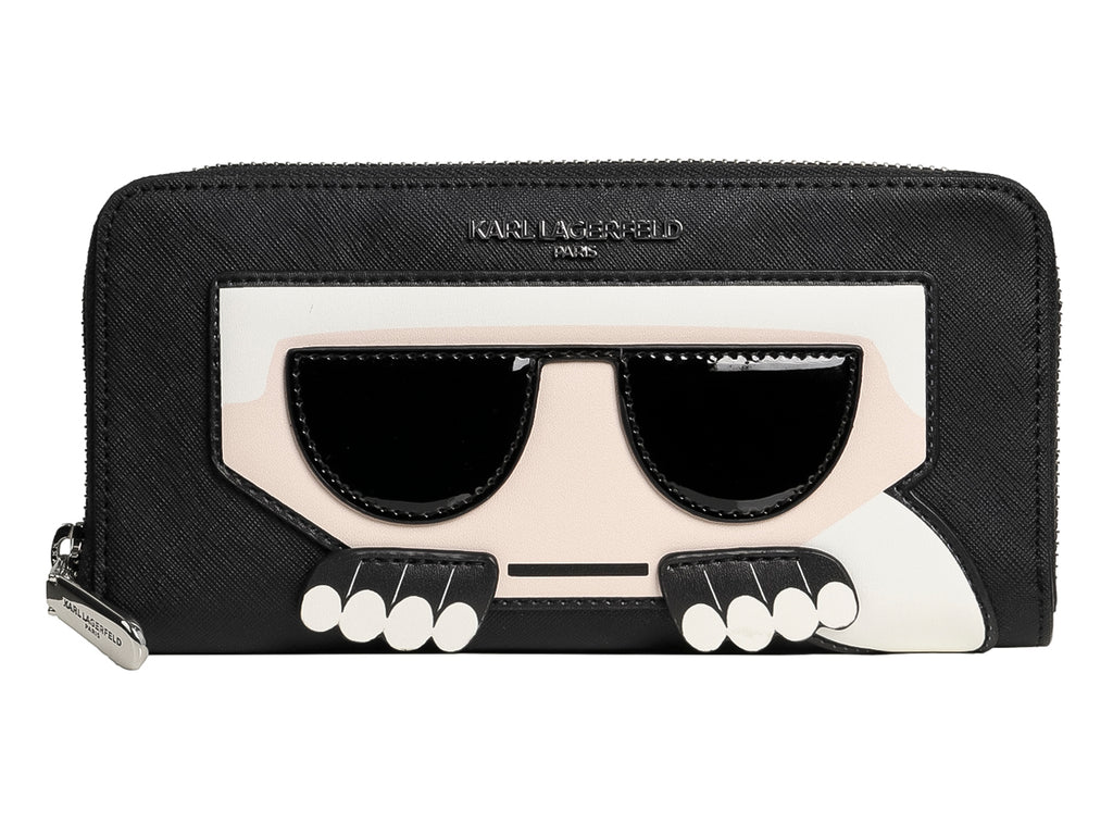 Bolso Karl Lagerfeld Cartera Black White 9Qu5av