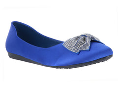Zapatos Planos Clasben Azul Rey para Mujer